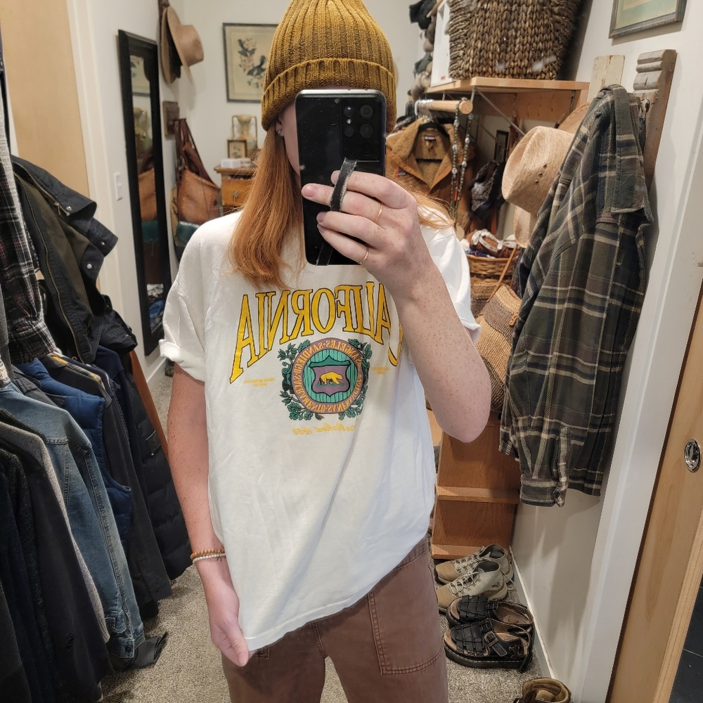 Awesome Vintage tee California Graphic Oversized single stitch Shirt 90s t-shirt - Picture 1 of 7